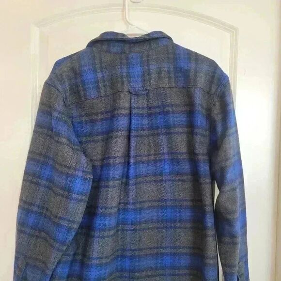 Orvis Men's Gray/Blue Cotton Plaid Jacket - Picture 11 of 12